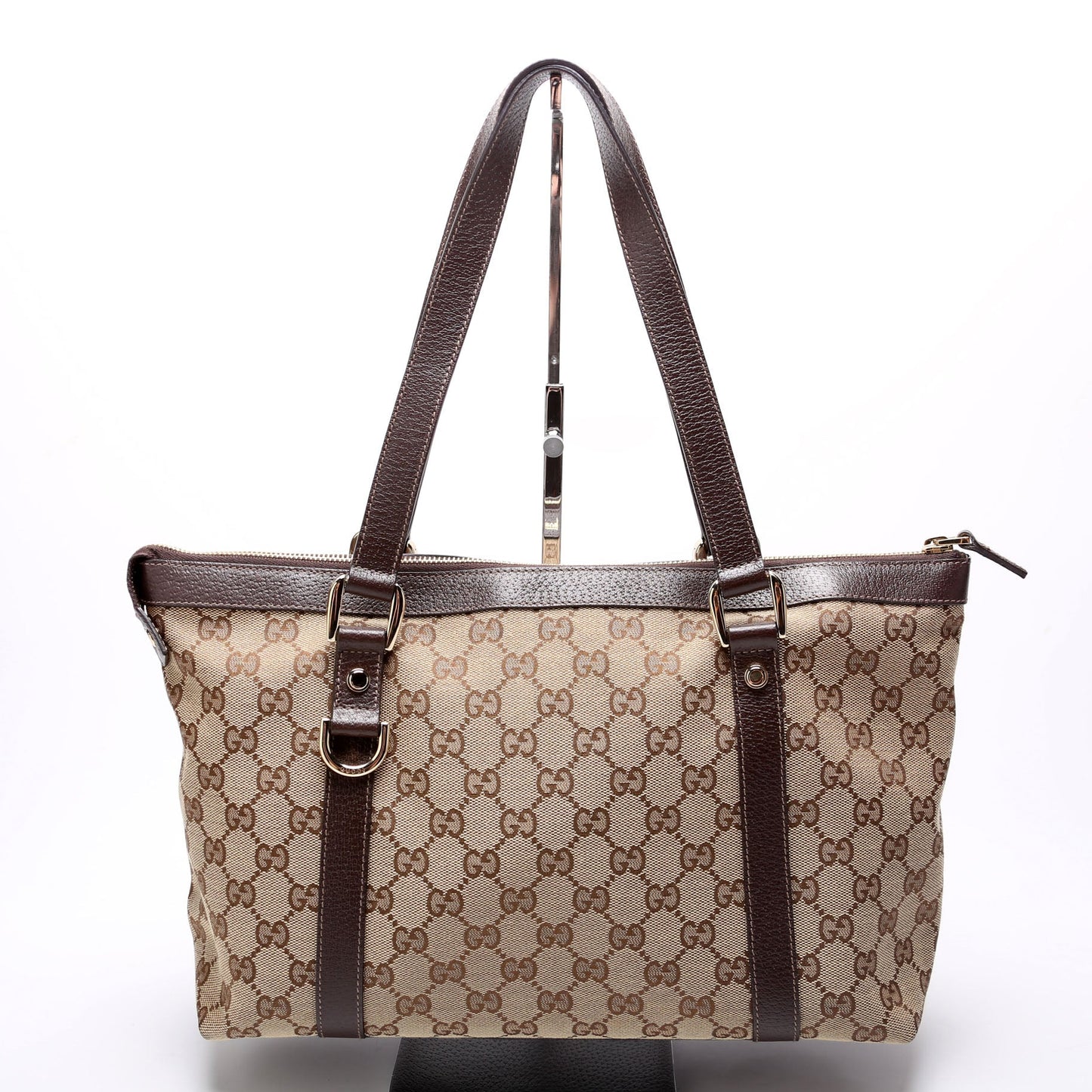 Gucci  GG Canvas Abbey Tote Beige/Brown