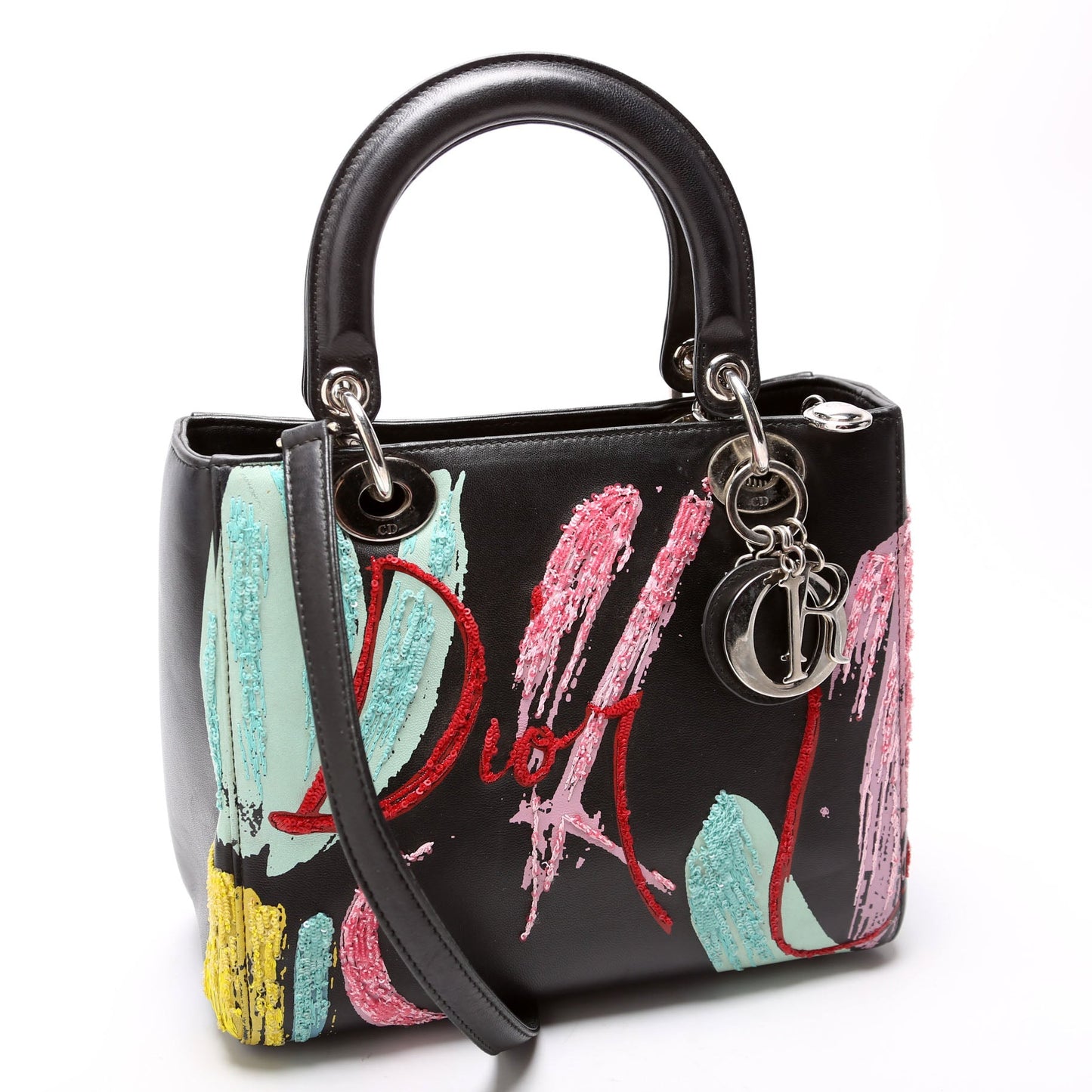 Lady Dior Medium Calfskin Sequin Art