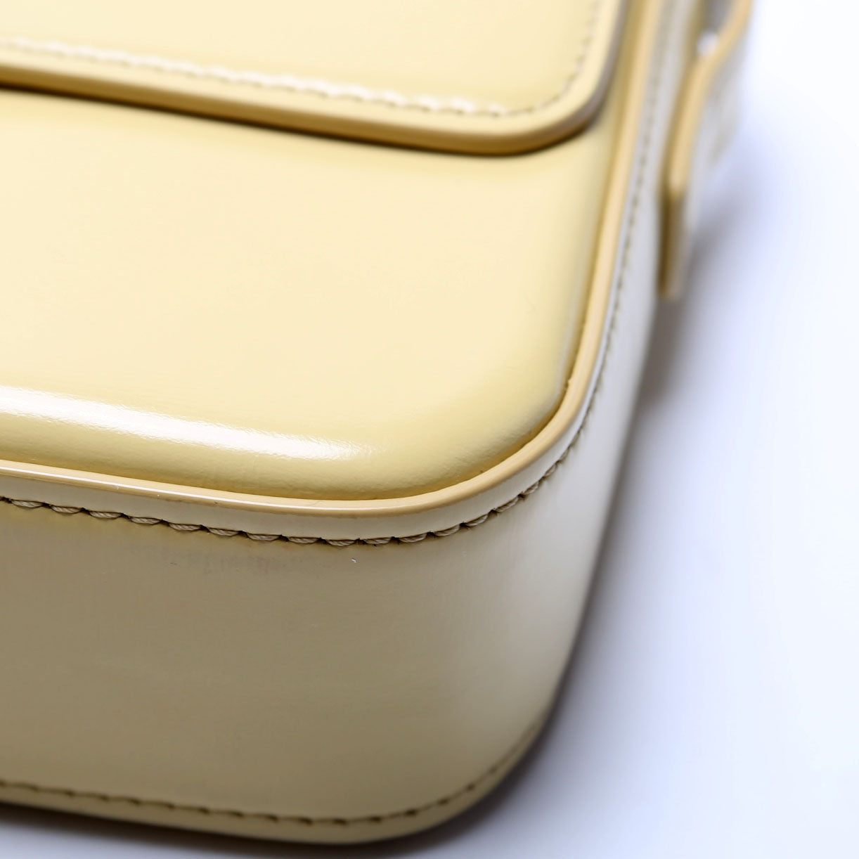 Triomphe Shoulder Bag Calfskin Yellow