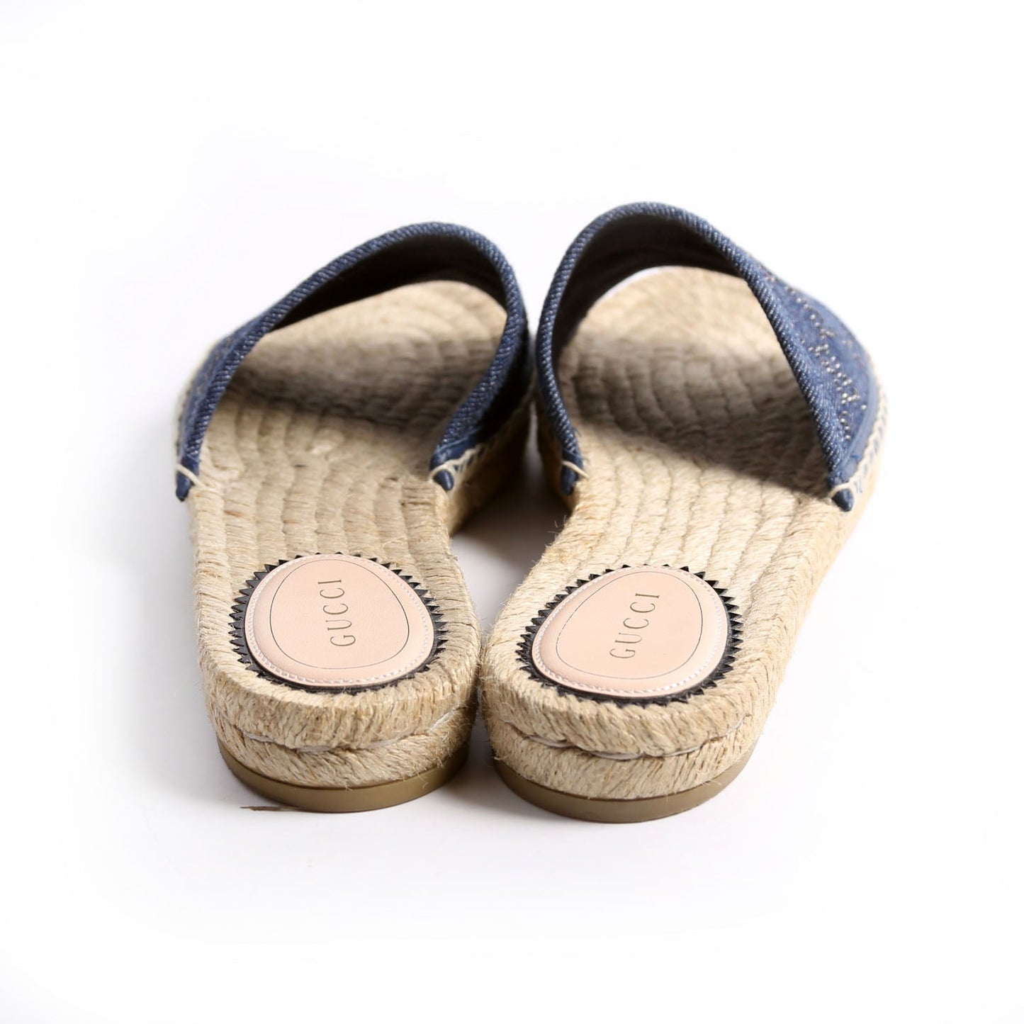 Gucci Pilar GG Denim Espadrilles Size  Blue