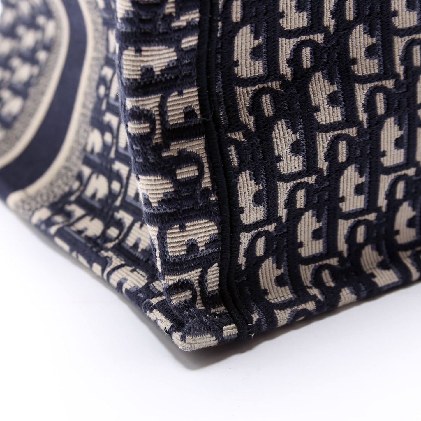 Book Tote Large Navy/Beige