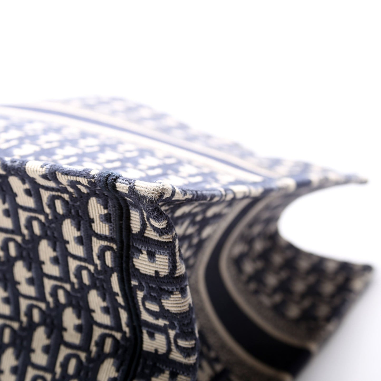 Book Tote Large Navy/Beige