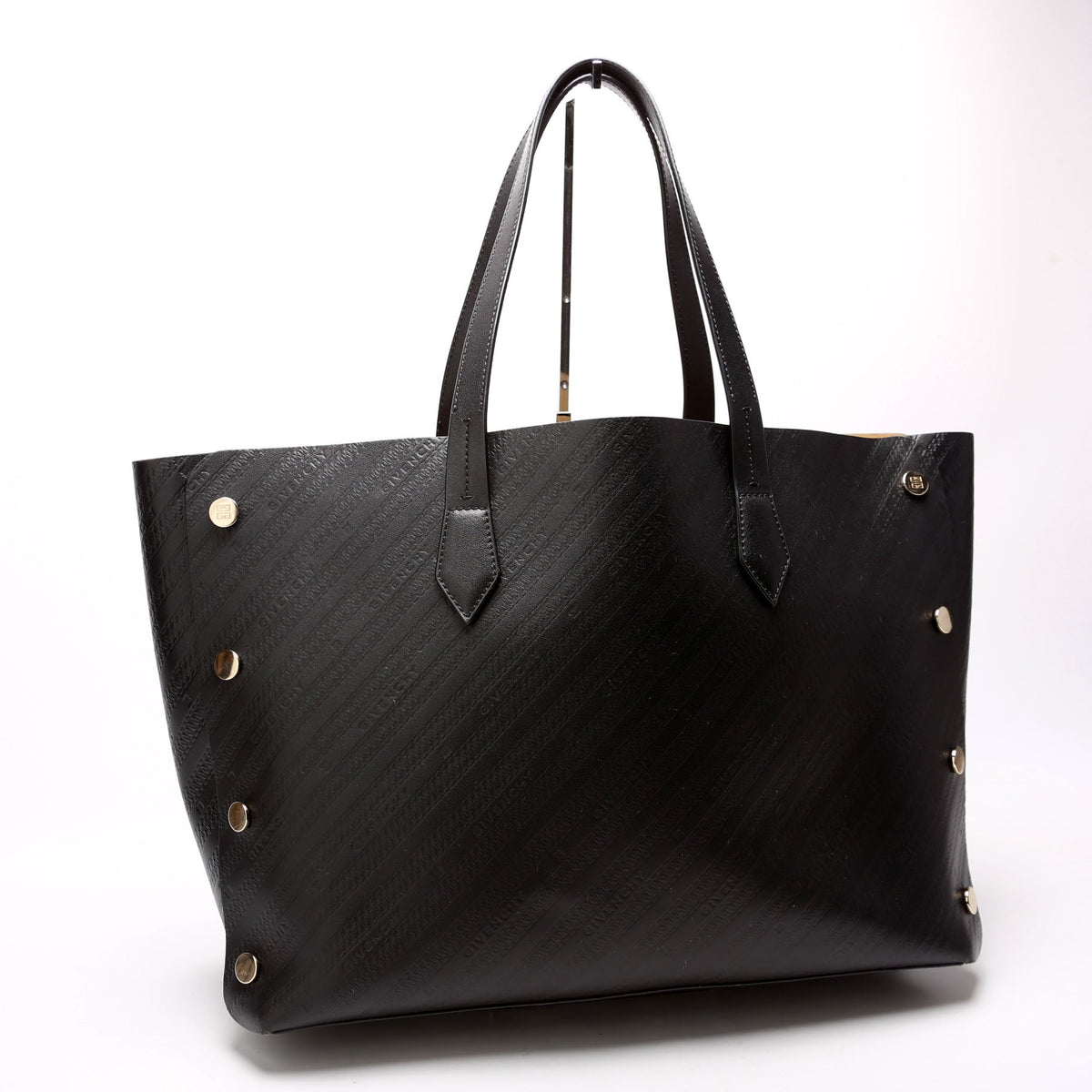 Chain Emb Bond Shopper Medium Calfskin Black