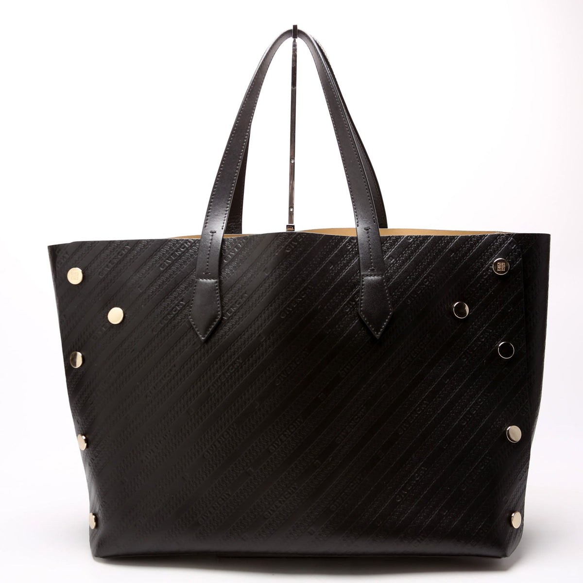 Chain Emb Bond Shopper Medium Calfskin Black