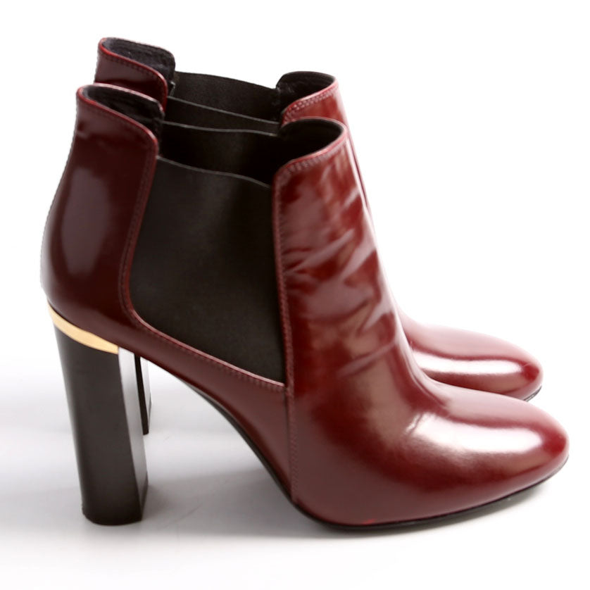 Ankle Boots Size 37 Maroon