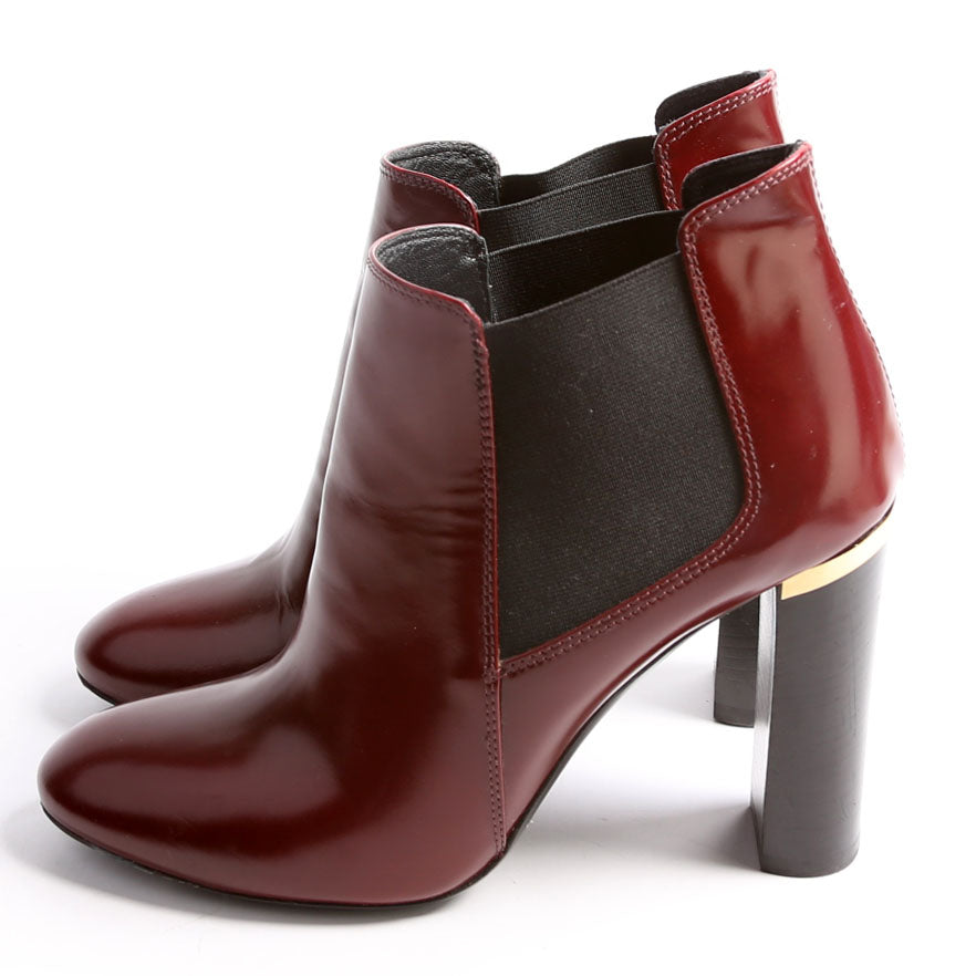 Ankle Boots Size 37 Maroon