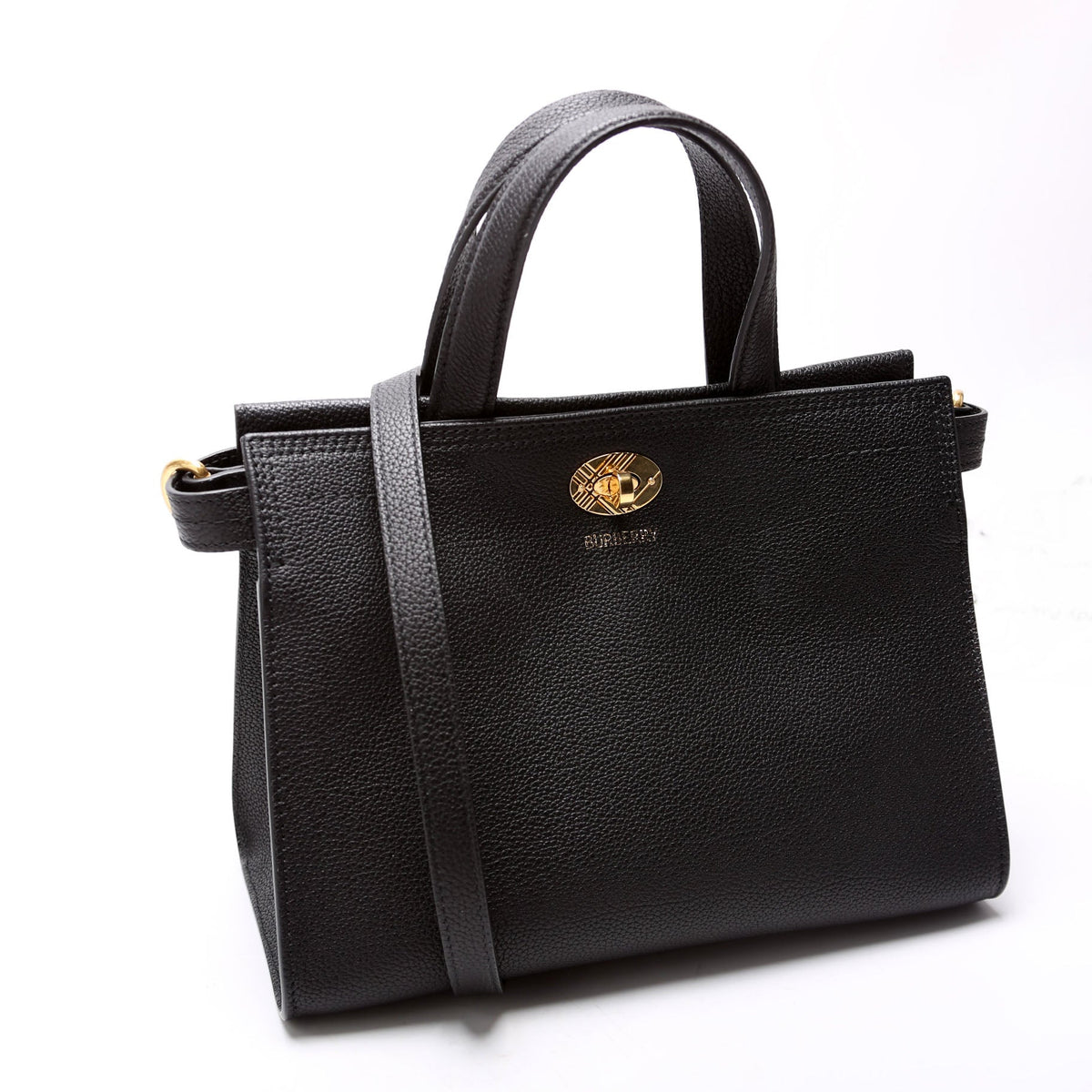 81113501 Cotswold Mini Top Handle Bag Calfskin Black