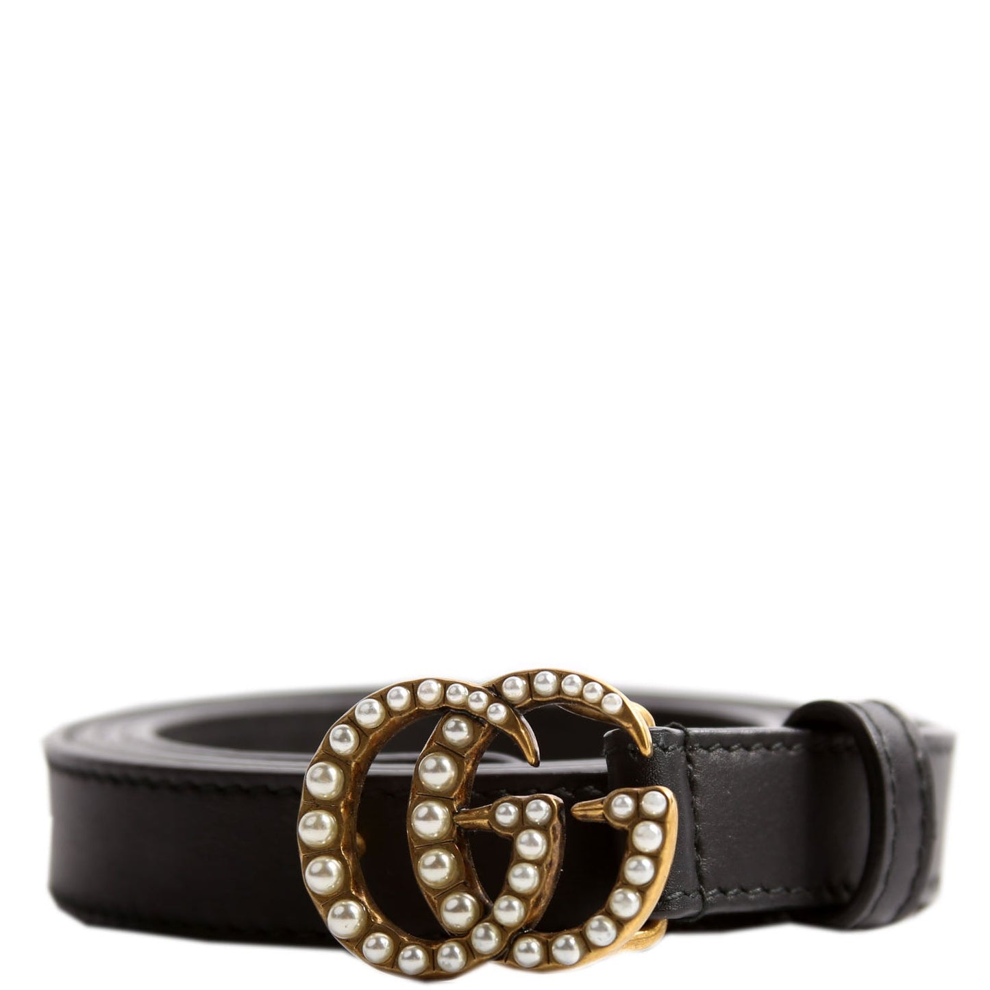 Gucci  GG Marmont Pearly Belt Size / Black