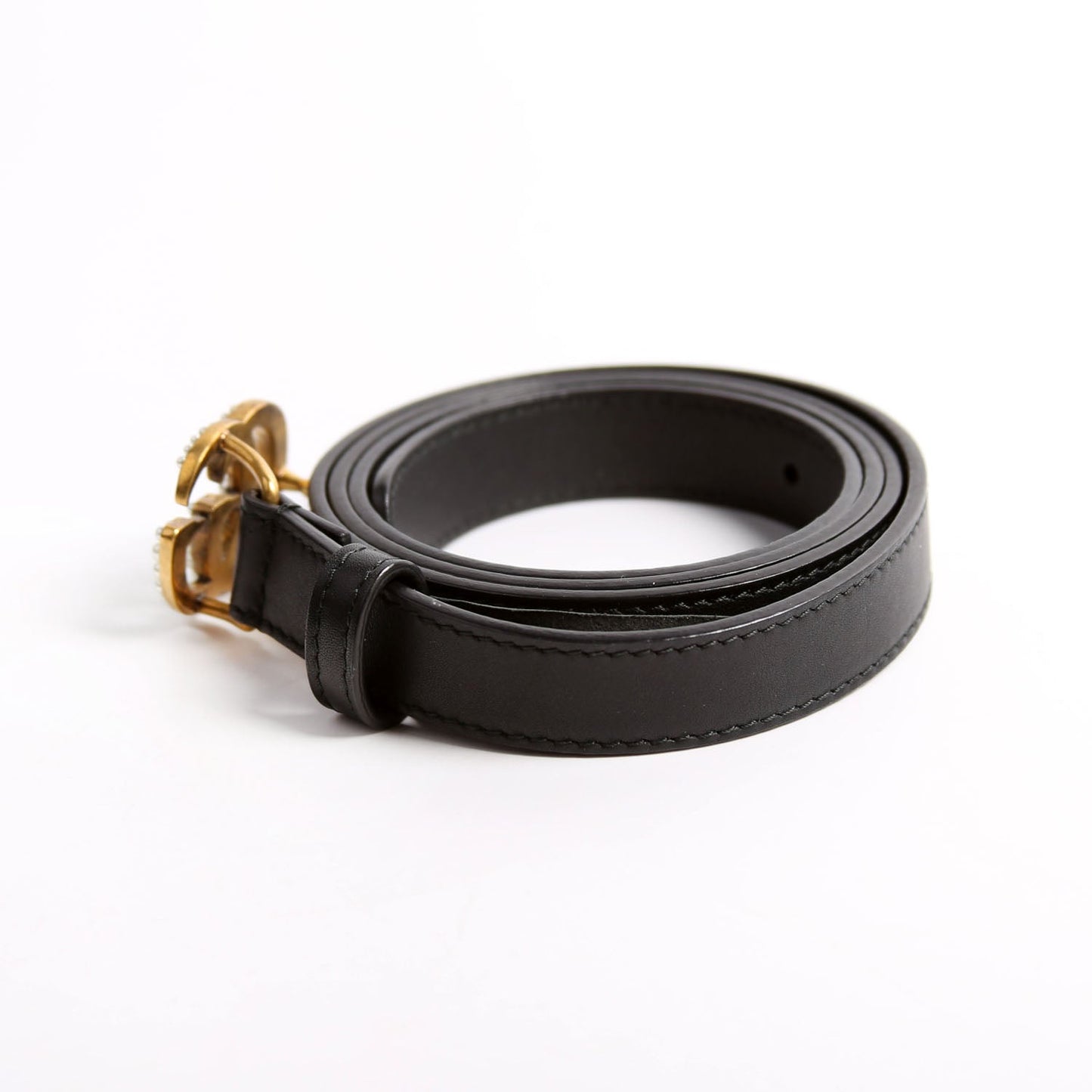 Gucci  GG Marmont Pearly Belt Size / Black