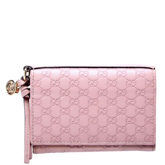 Gucci  Microguccissima Business Card Case Pink