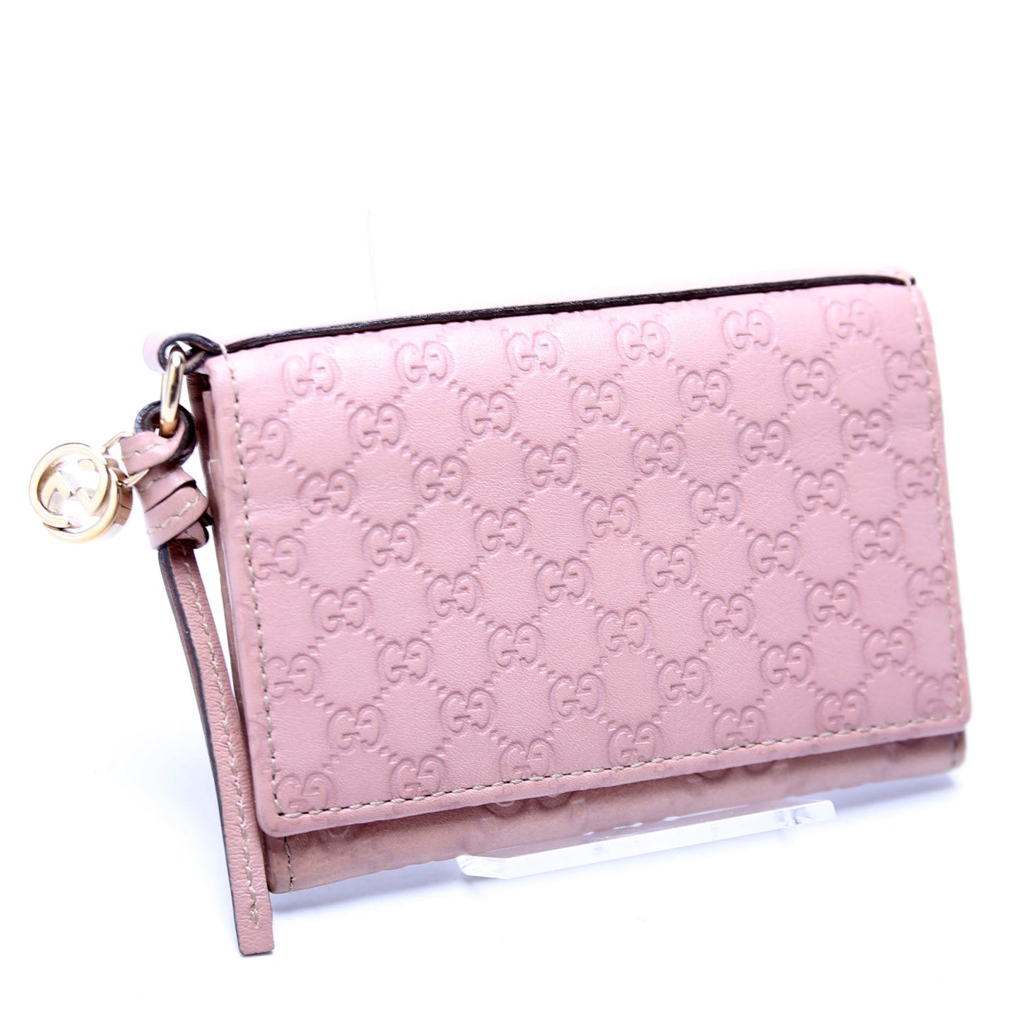 Gucci  Microguccissima Business Card Case Pink