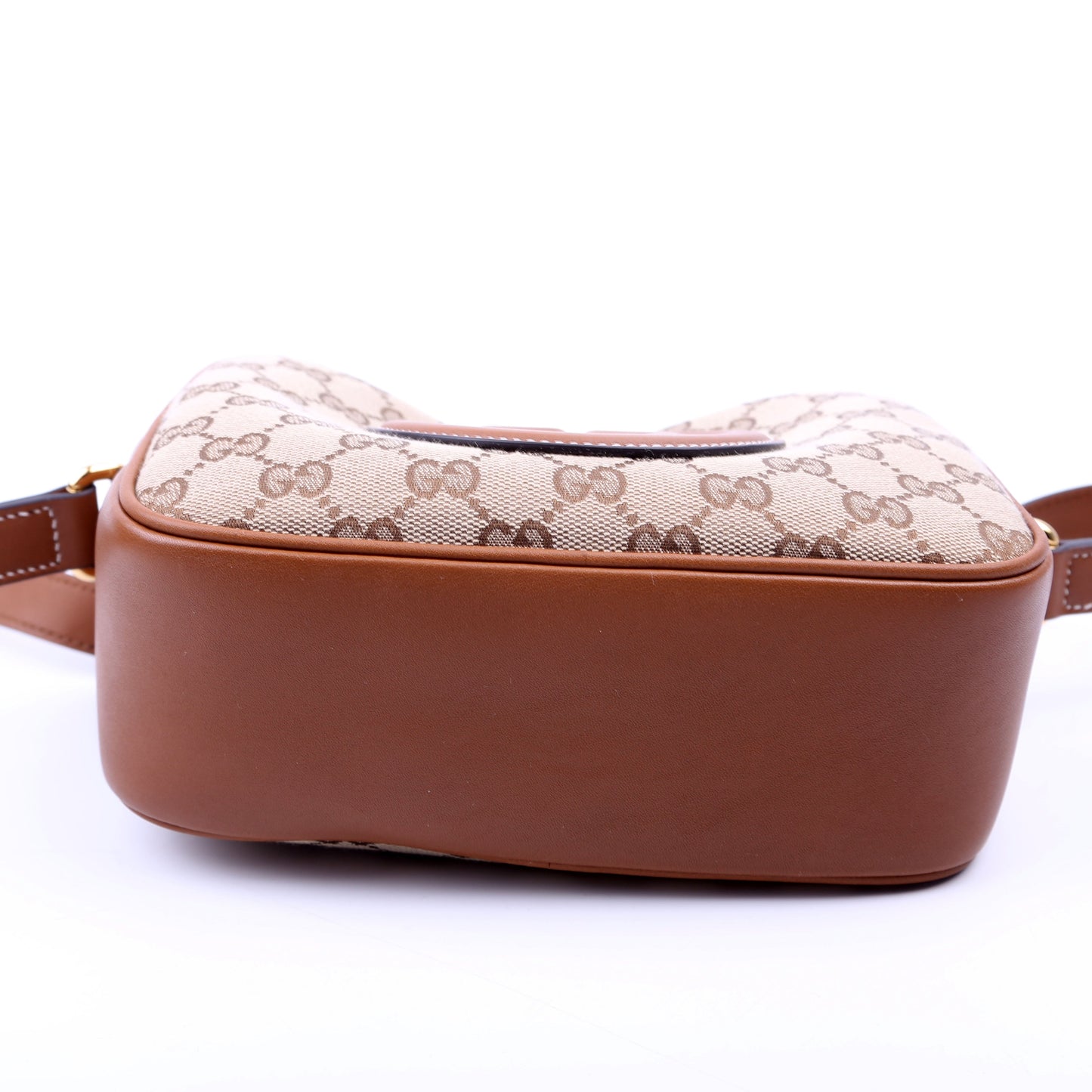 Gucci  Blondie GG Canvas Small Shoulder Bag Brown