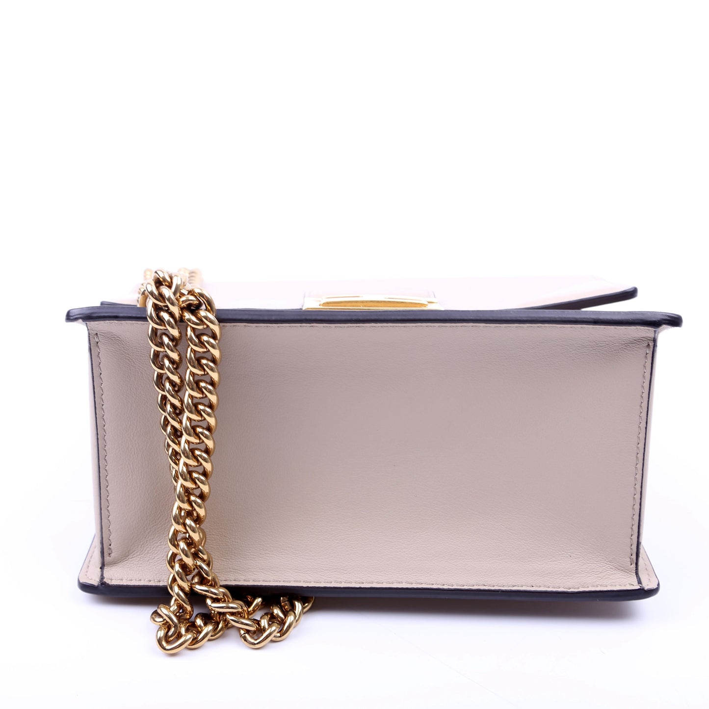 Kan U Small Shoulder Bag Matte Leather Taupe