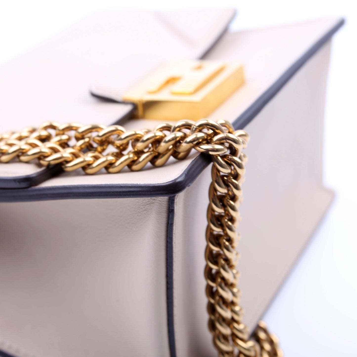 Kan U Small Shoulder Bag Matte Leather Taupe