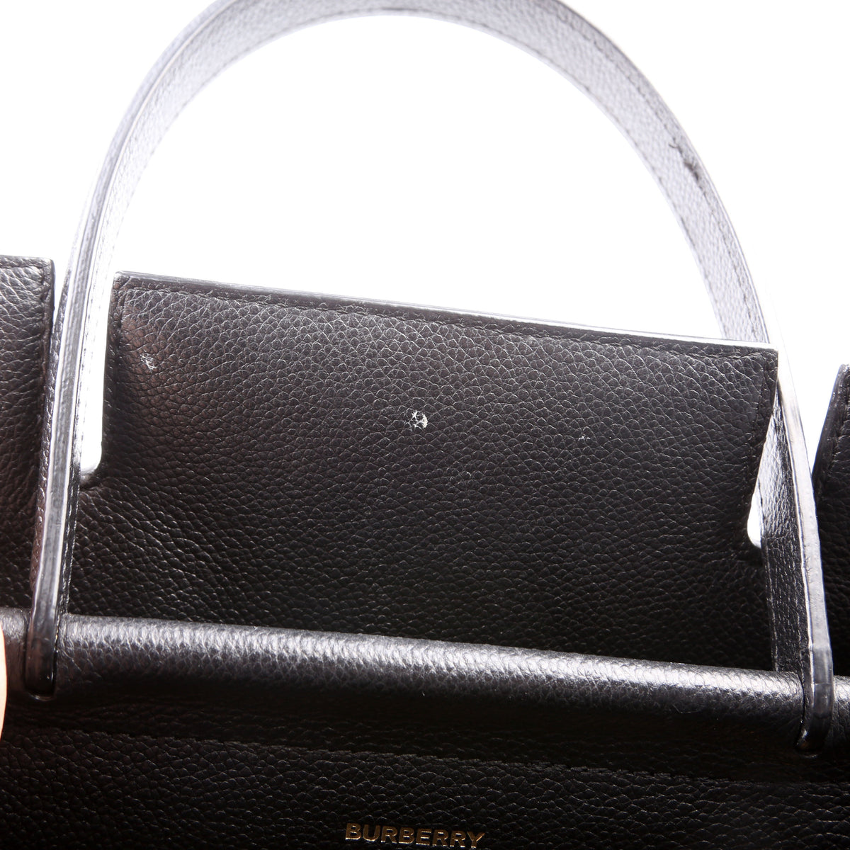 Title Bag Small Grained Calfskin Black