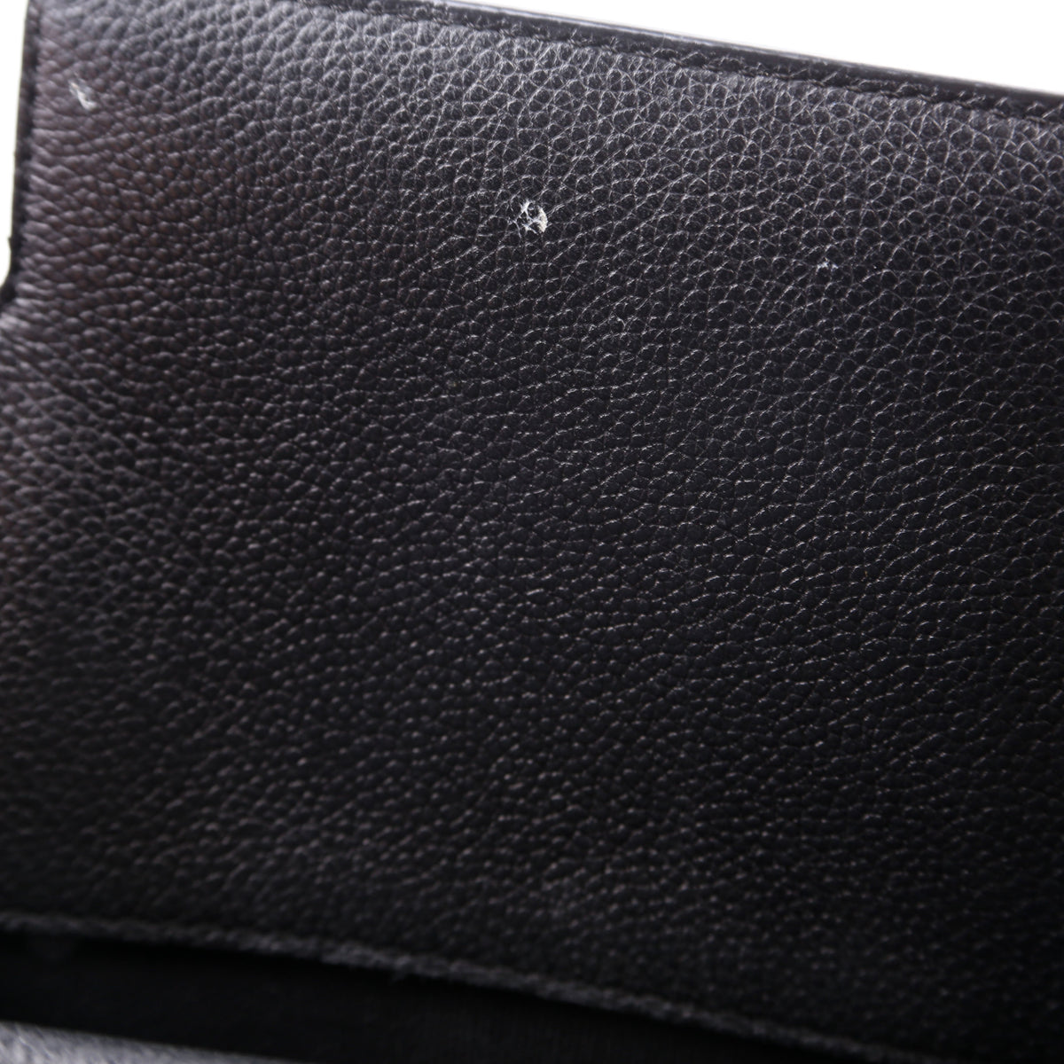 Title Bag Small Grained Calfskin Black