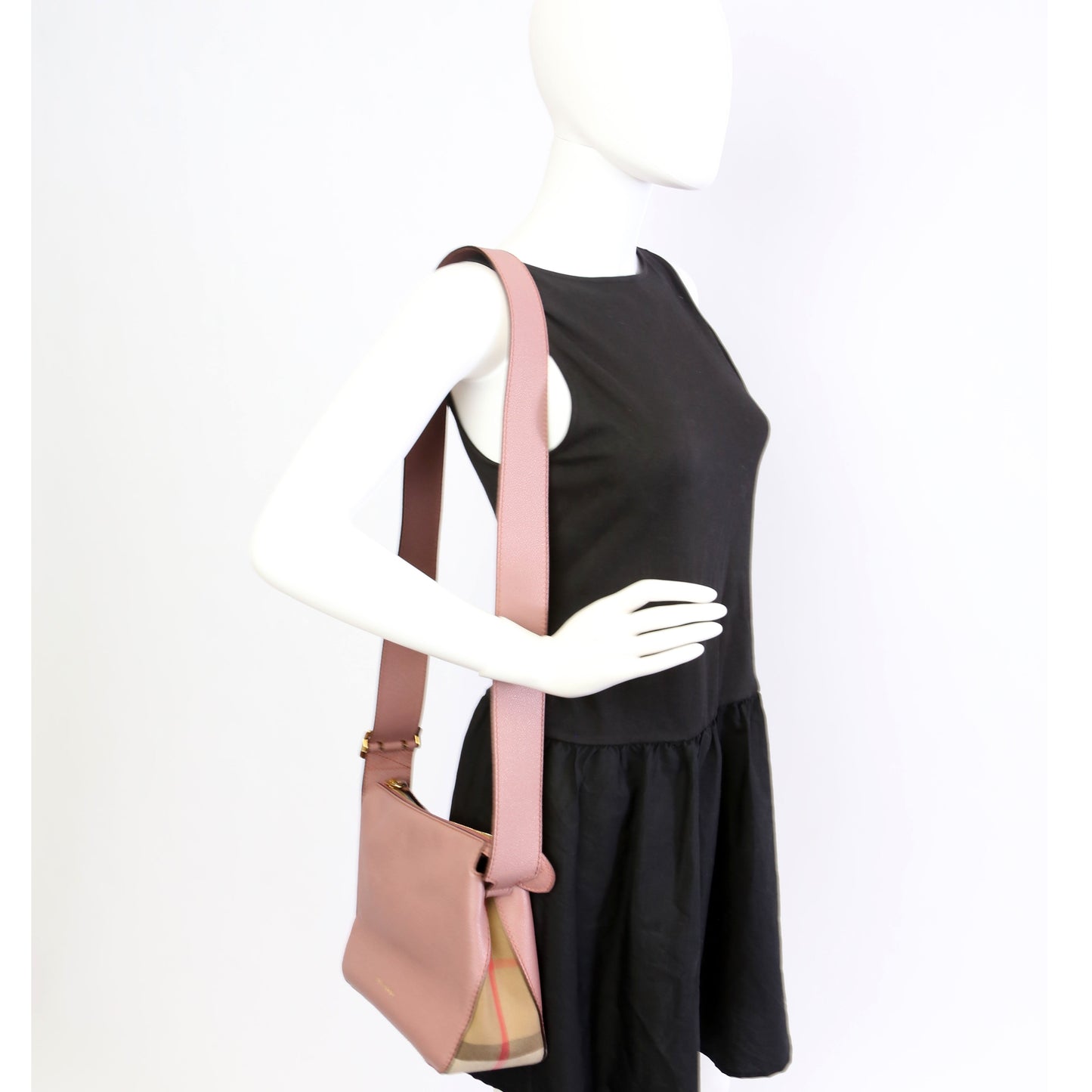 Helmsley House Check Crossbody Mauve