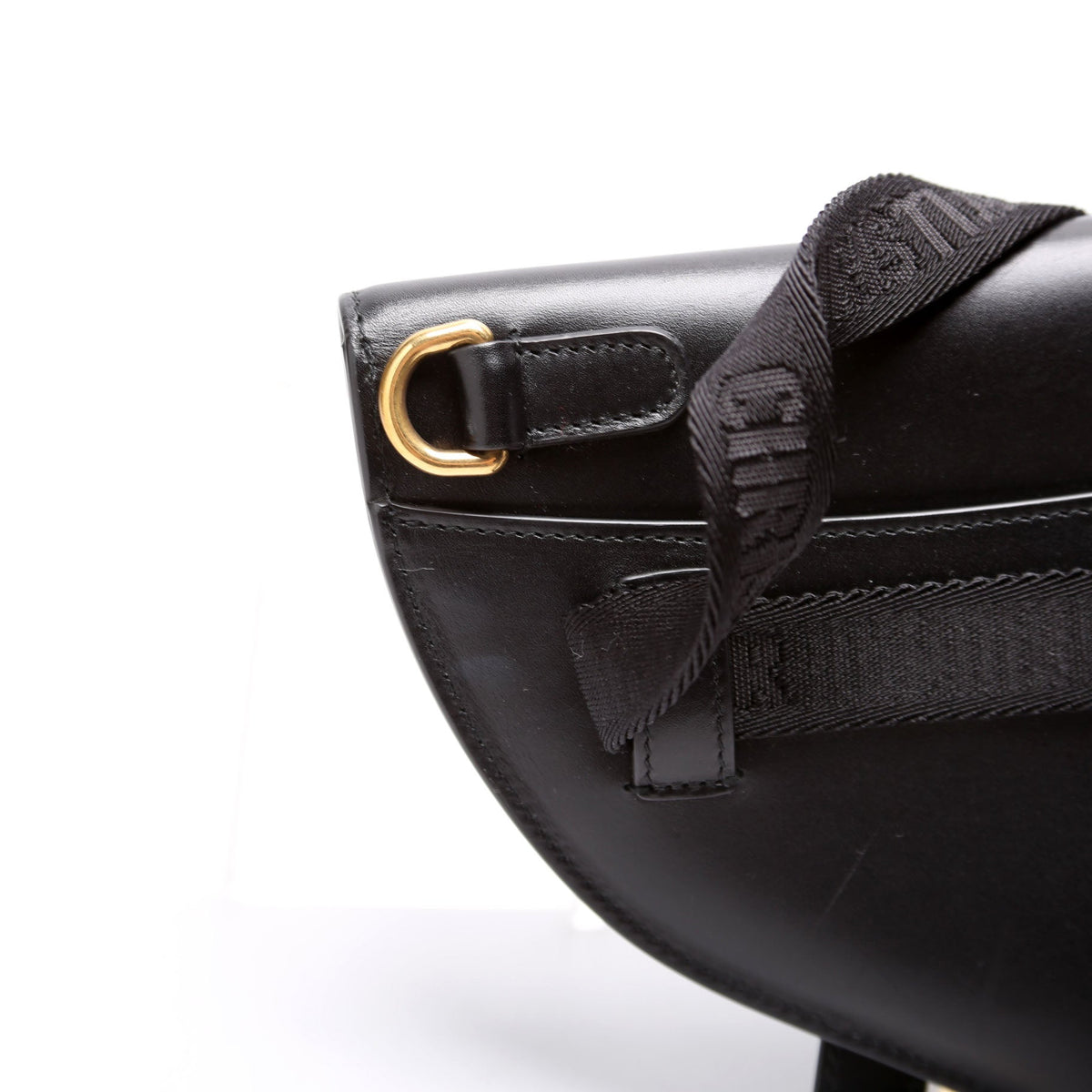 Saddle Pouch Belt Bag Smooth Calfskin Black