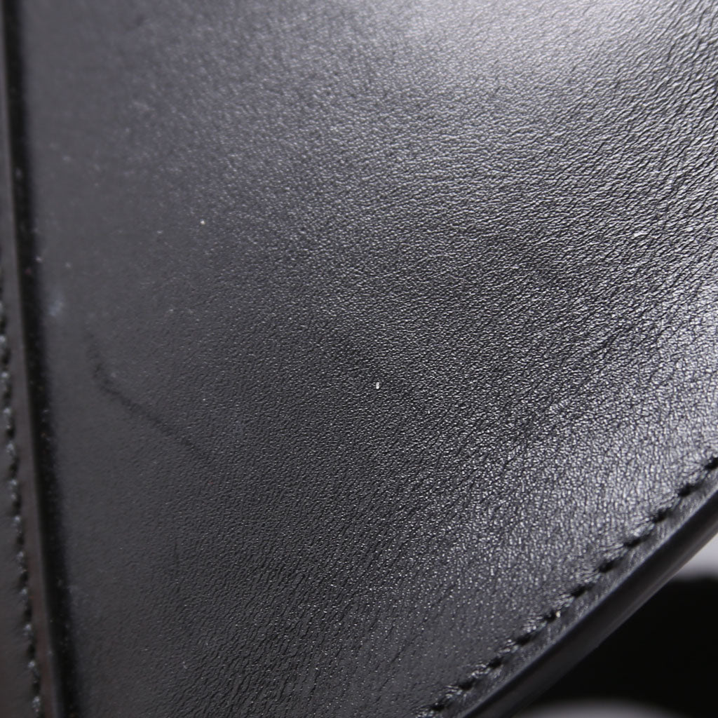 Saddle Pouch Belt Bag Smooth Calfskin Black
