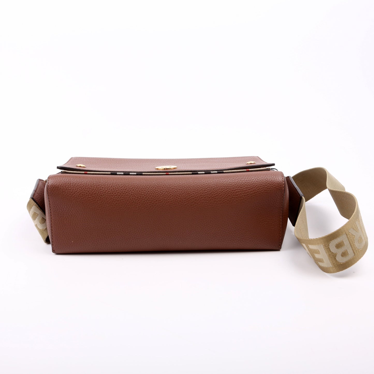 e Crossbody Vintage Check Medium Brown