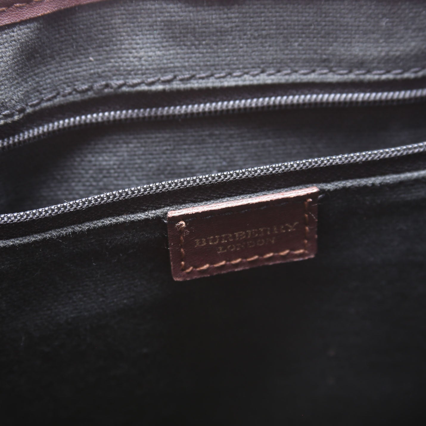 Haymarket Check Buckle Tote Small Brown