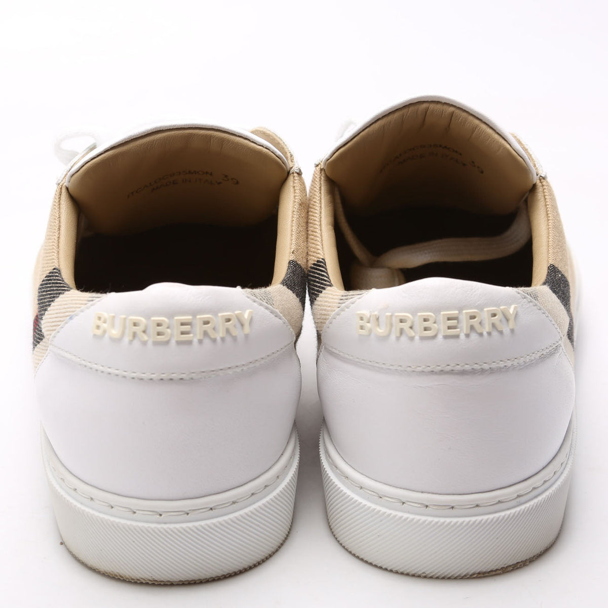 New Salmond Low Top Sneakers Size 39 White/Tan