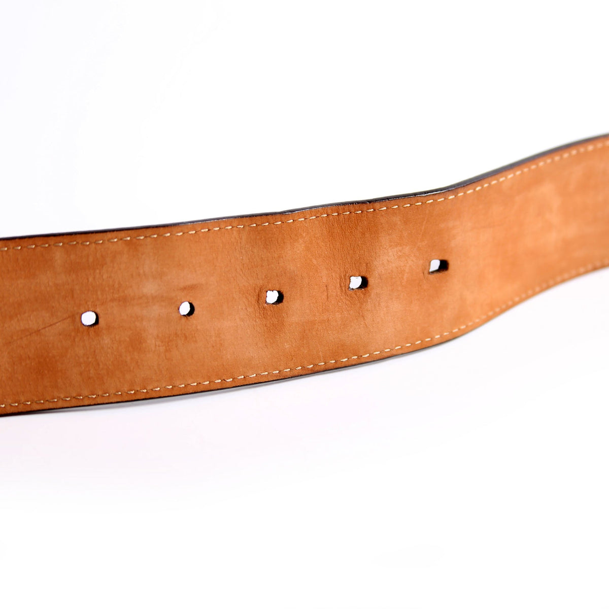 Square Buckle FF Leather Belt 45MM Size 115/56 Black