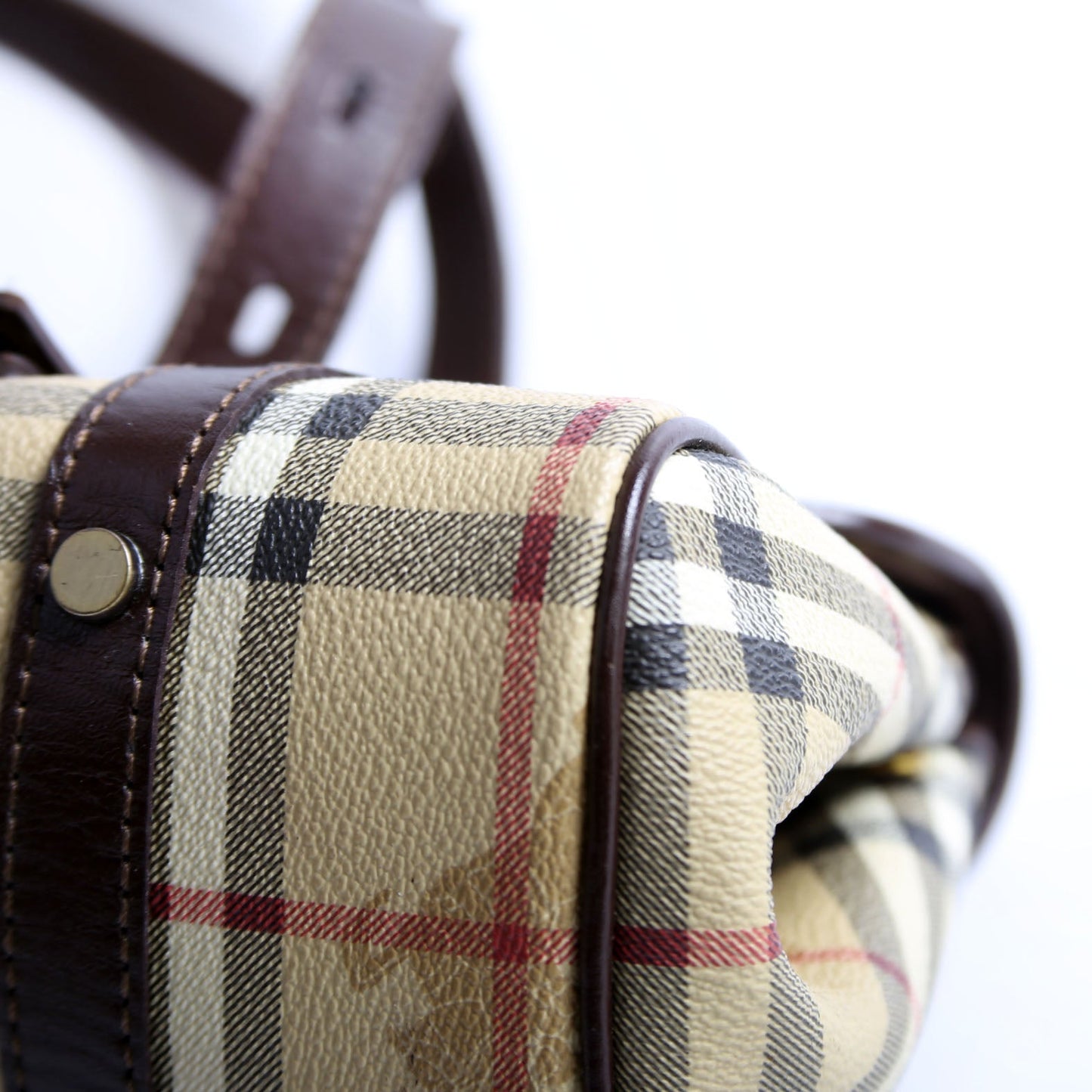 Haymarket Check Buckle Flap Shoulder Bag