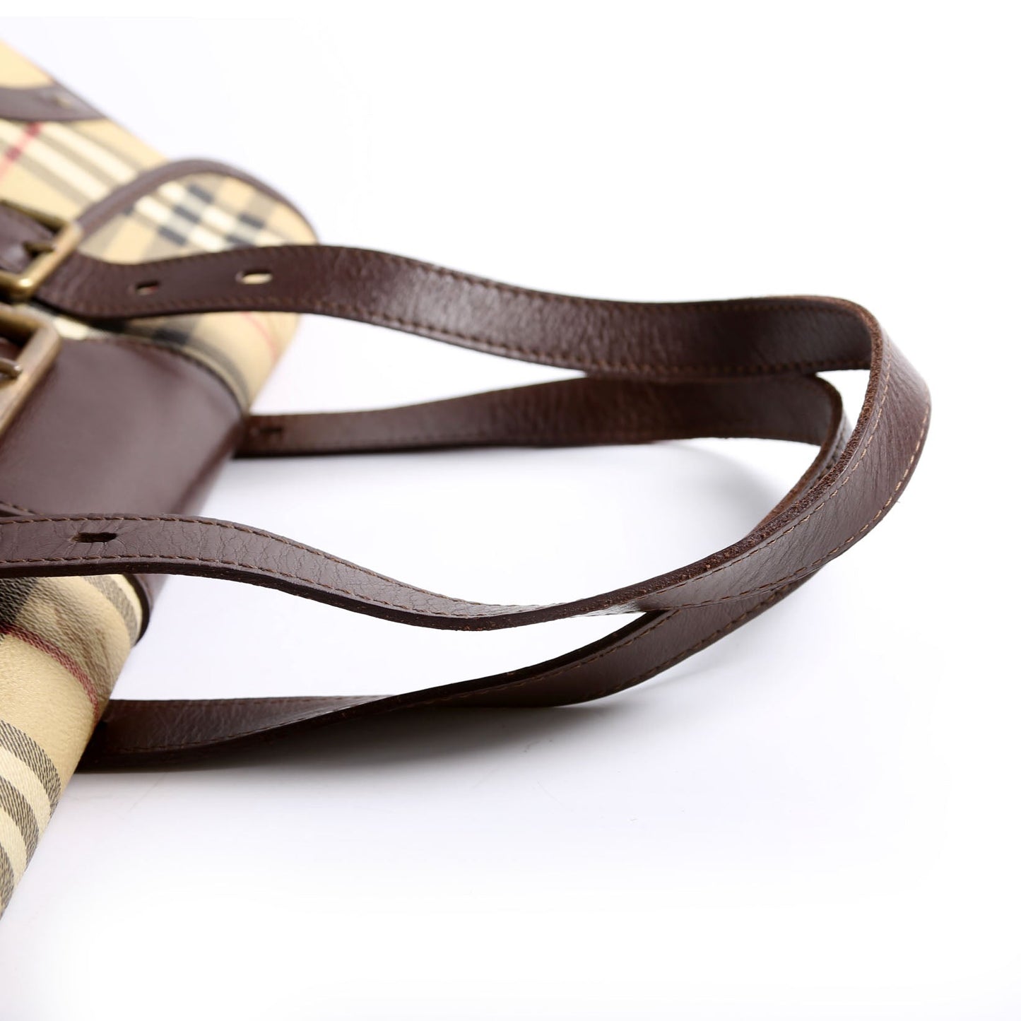 Haymarket Check Buckle Flap Shoulder Bag