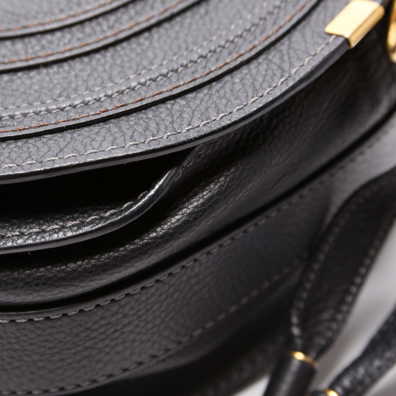 Marcie Saddle Bag Crossbody Medium Black