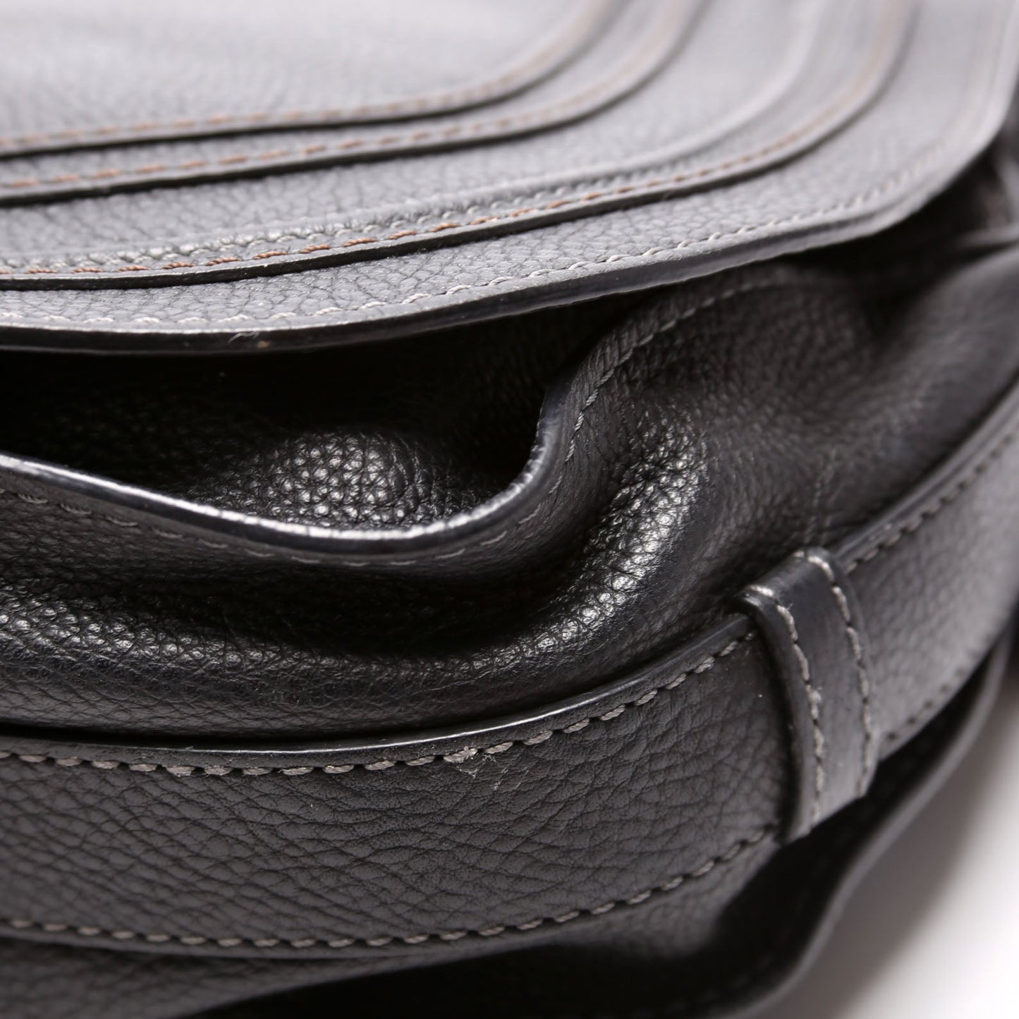 Marcie Saddle Bag Crossbody Medium Black