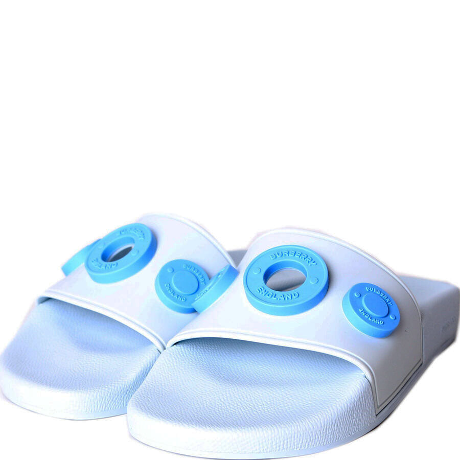 Furley Embellished Slides Size 36 Blue