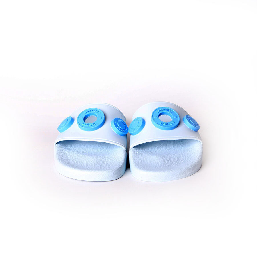 Furley Embellished Slides Size 36 Blue