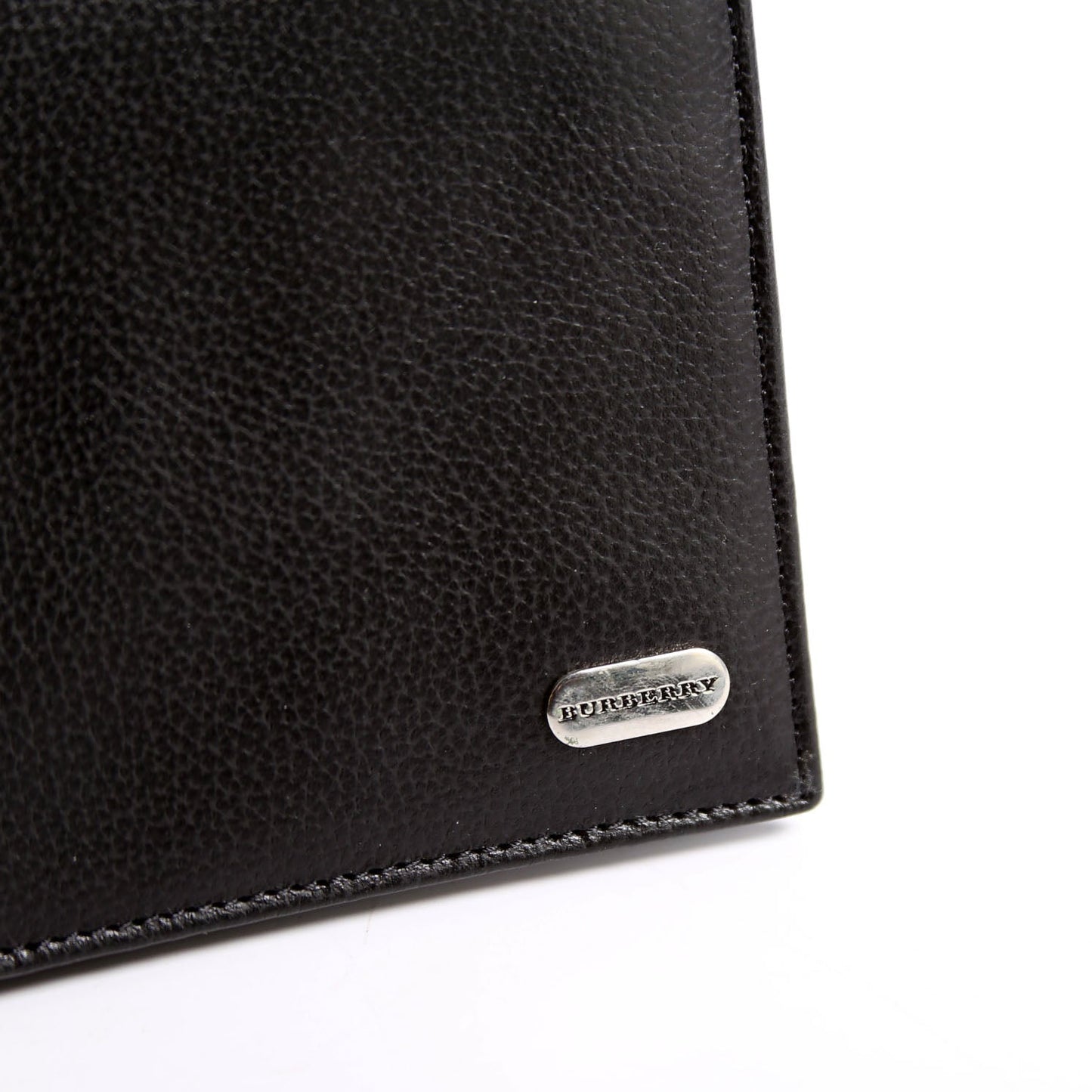 Bifold Leather Wallet With Coin Pouch Black