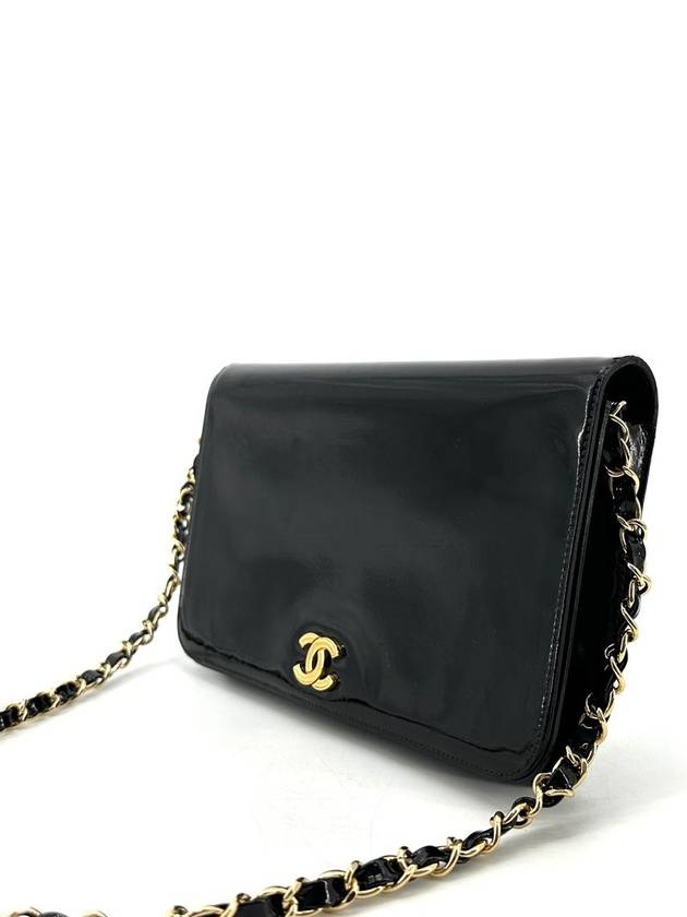 Patent woc mini bag shoulder Chanel