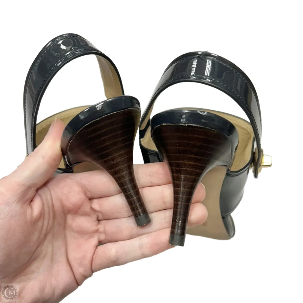 Sandals Designer By Coach In Navy, Size: 6.5