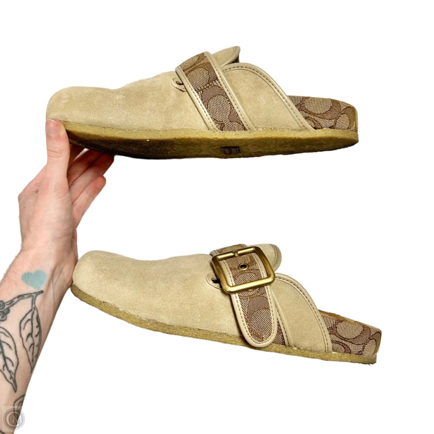 Shoes Designer By Coach In Taupe, Size: 8