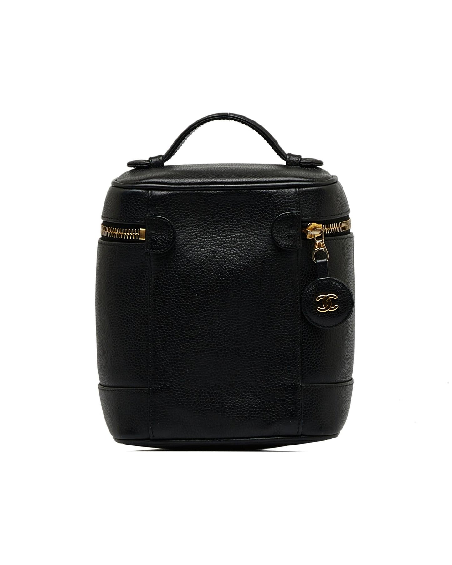 Chanel Caviar Leather Vanity Case Black