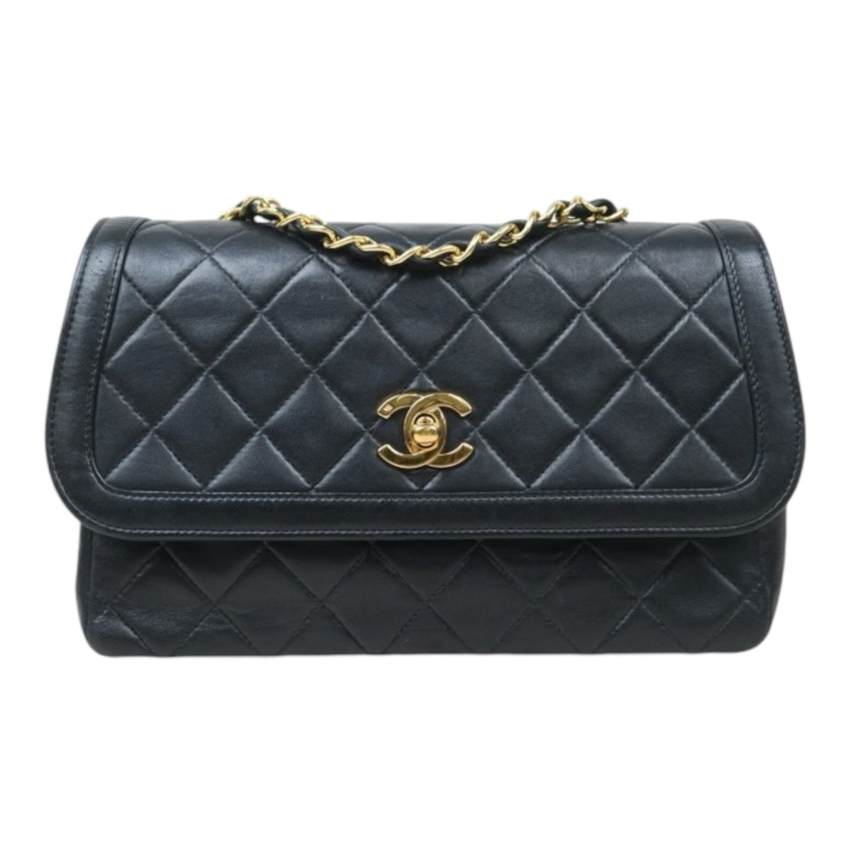 Good ( Rank AB)｜ CHANEL Matrasse Lamb Skin Chain Bag Made in 1989-1991 Year｜P24092413