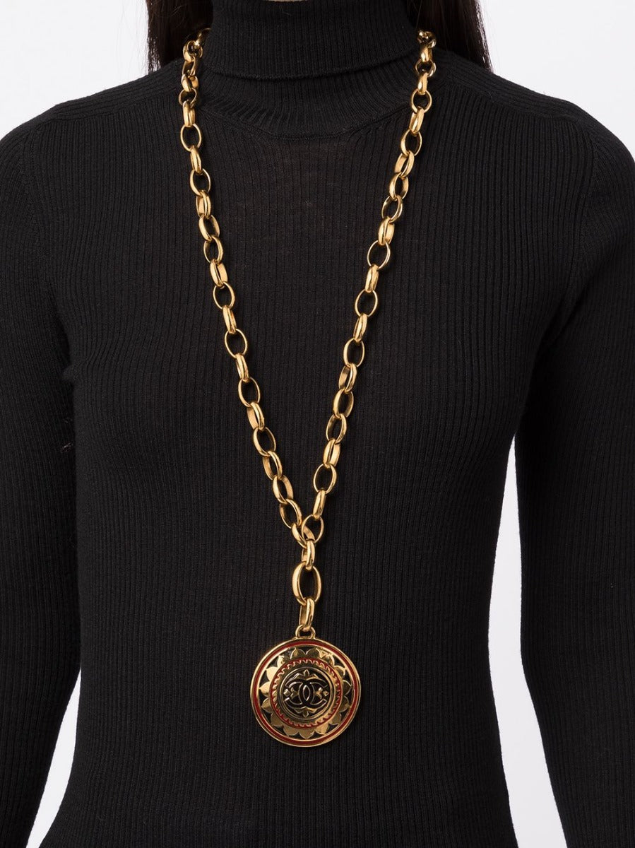 Top Quality Chanel Medallion Chain Necklace