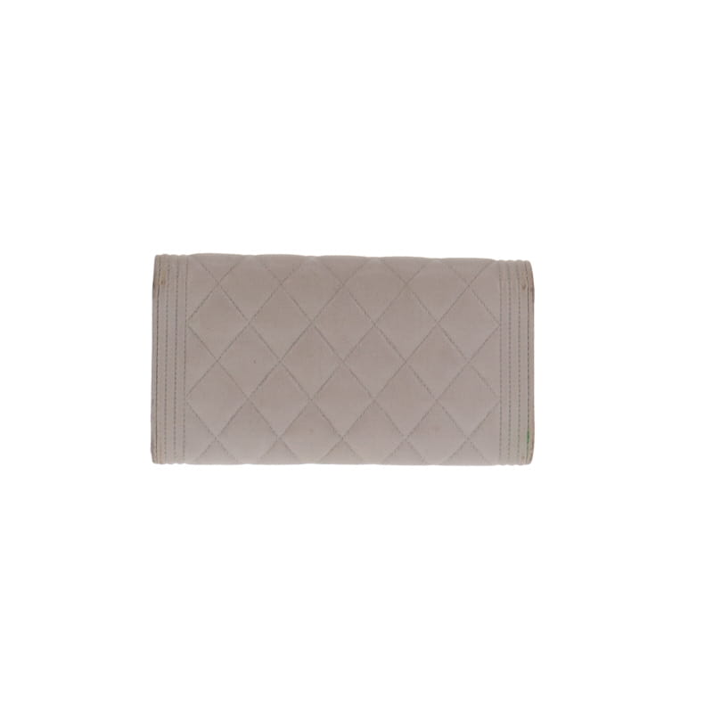 Chanel Boy Wallet Glazed Calf Grey (RRP €1300)