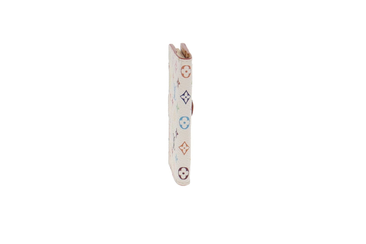 Louis Vuitton White Multicolour Monogram Canvas Mini Pocket Agenda Cover SR0014