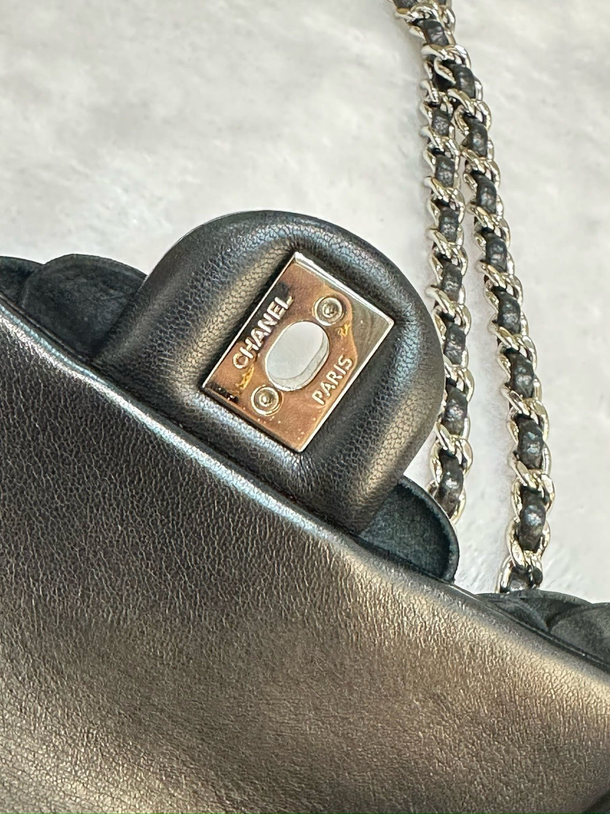 Chanel Mini Limited Edition Black Camellia  Lambskin Flap Bag