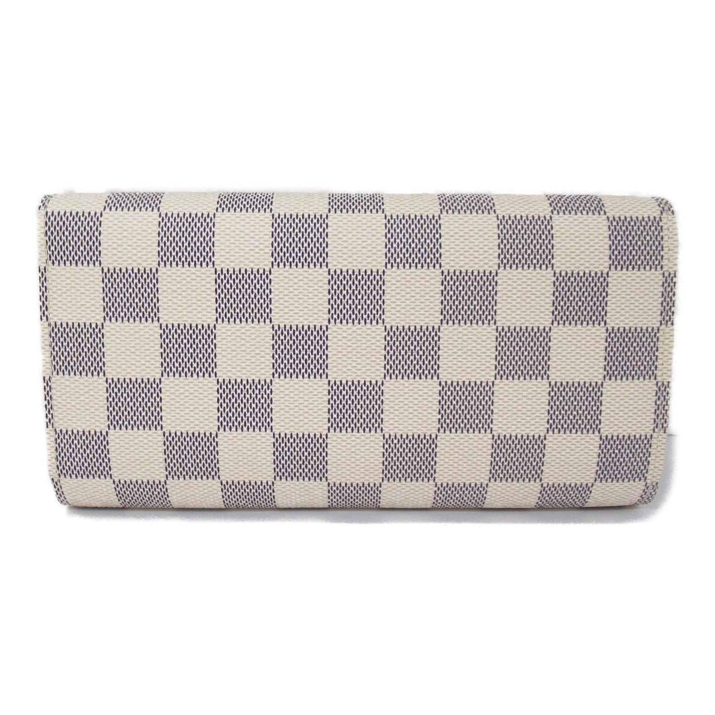 Louis Vuitton Portefolio International Three Fold Wallet Wallet PVC Coated Canvas Damier Azur  Ivory N61732