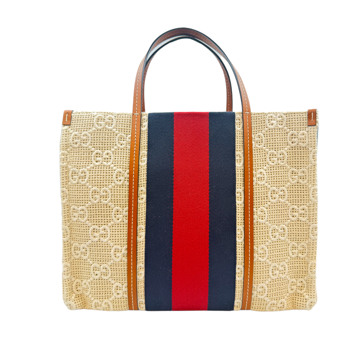 Gucci Tote Bag Brown Canvas