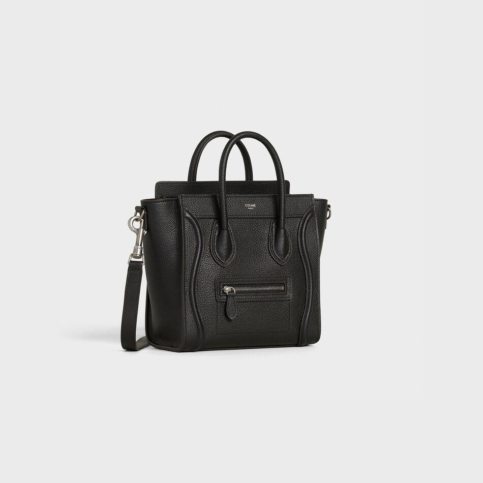 Celine Nano Luggage Tote Black