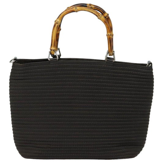 Gucci Bamboo Brown Synthetic Handbag ()