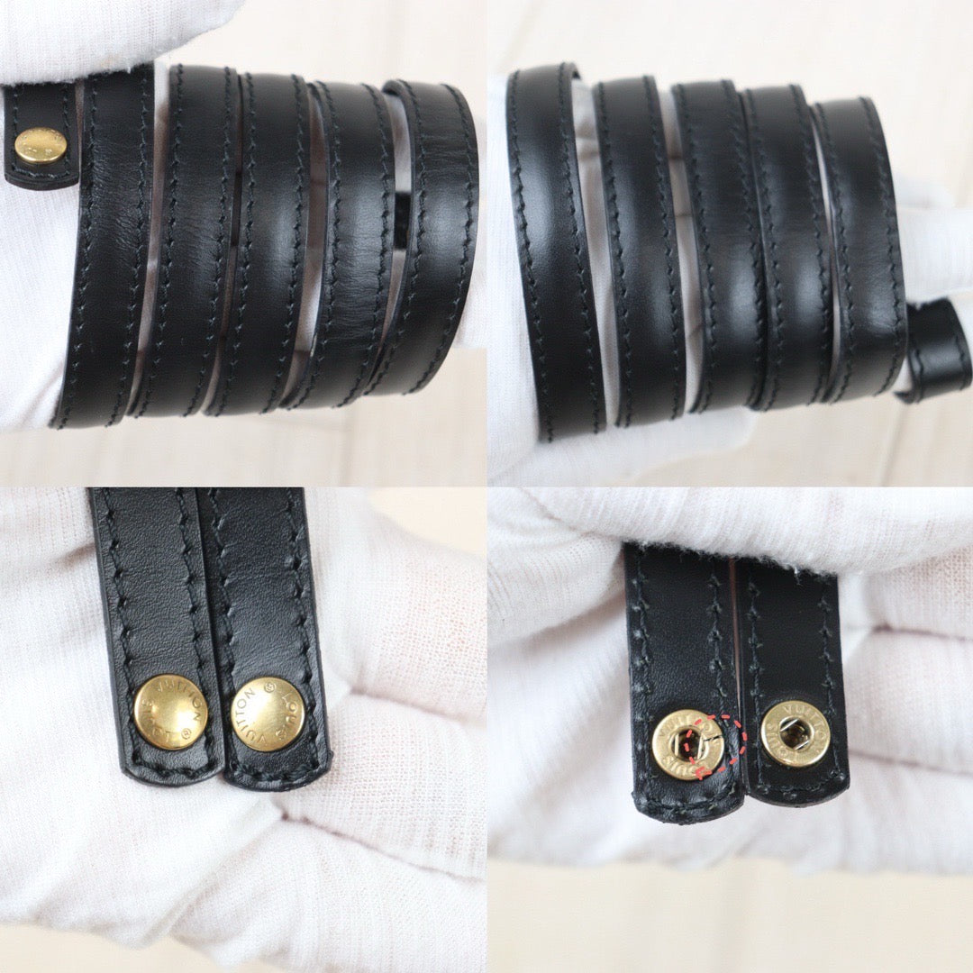 Rank AB｜ LV Epi Shoulder Bag Black｜24071527
