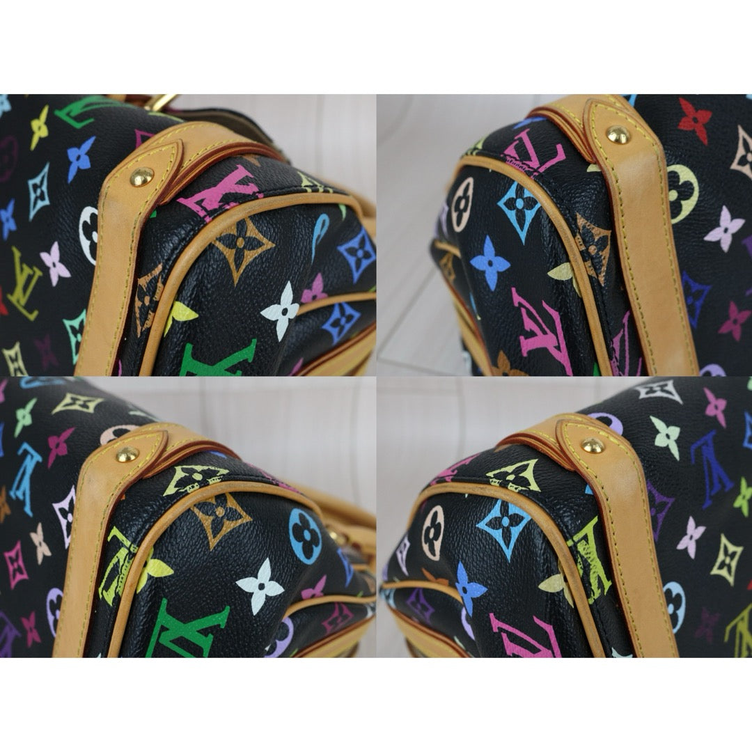Good ( Rank AB) ｜  LV Takashi Murakam Multi Monogram Bowling Bag Hand Bag Black｜S25051902