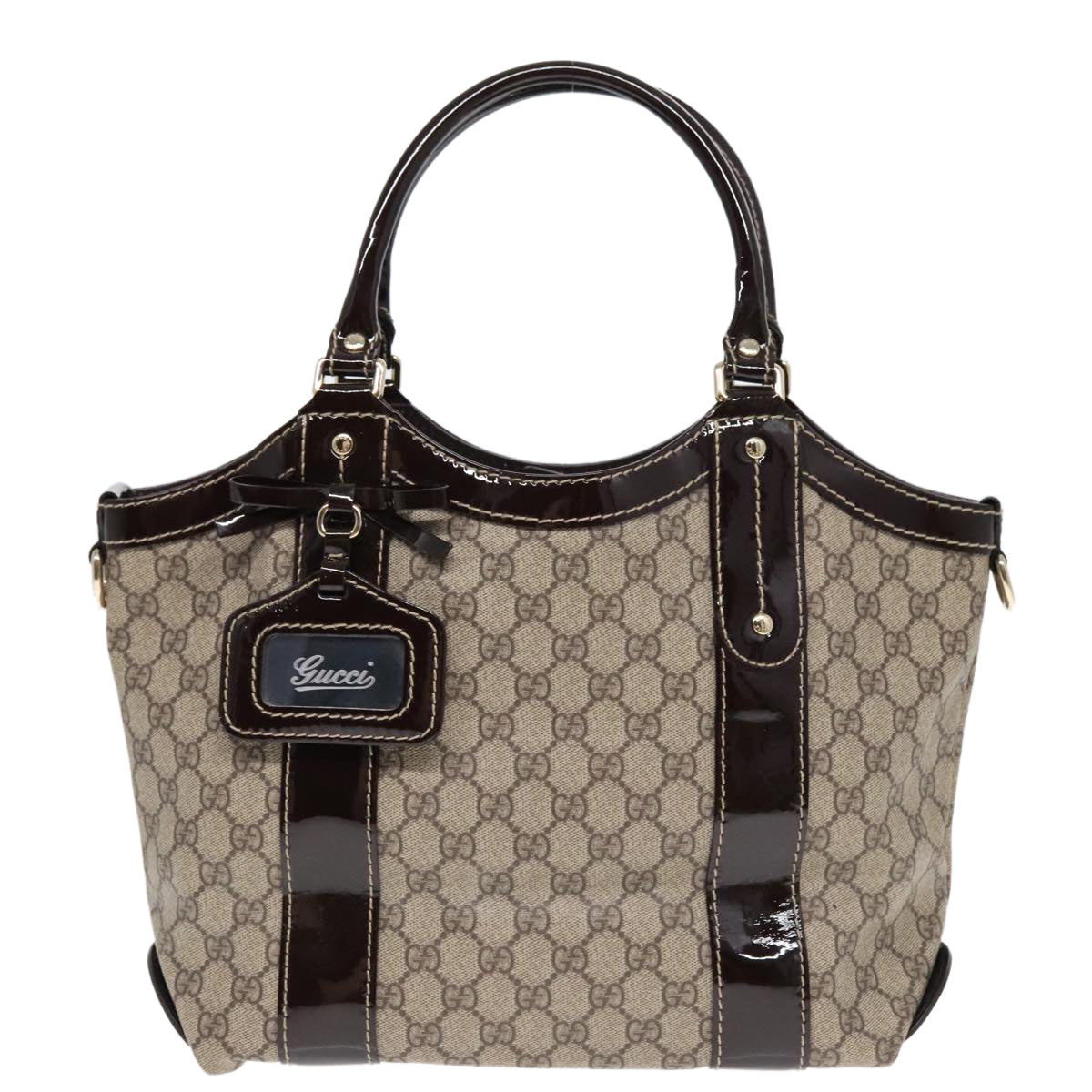 Gucci Flower Beige Canvas Tote Bag ()